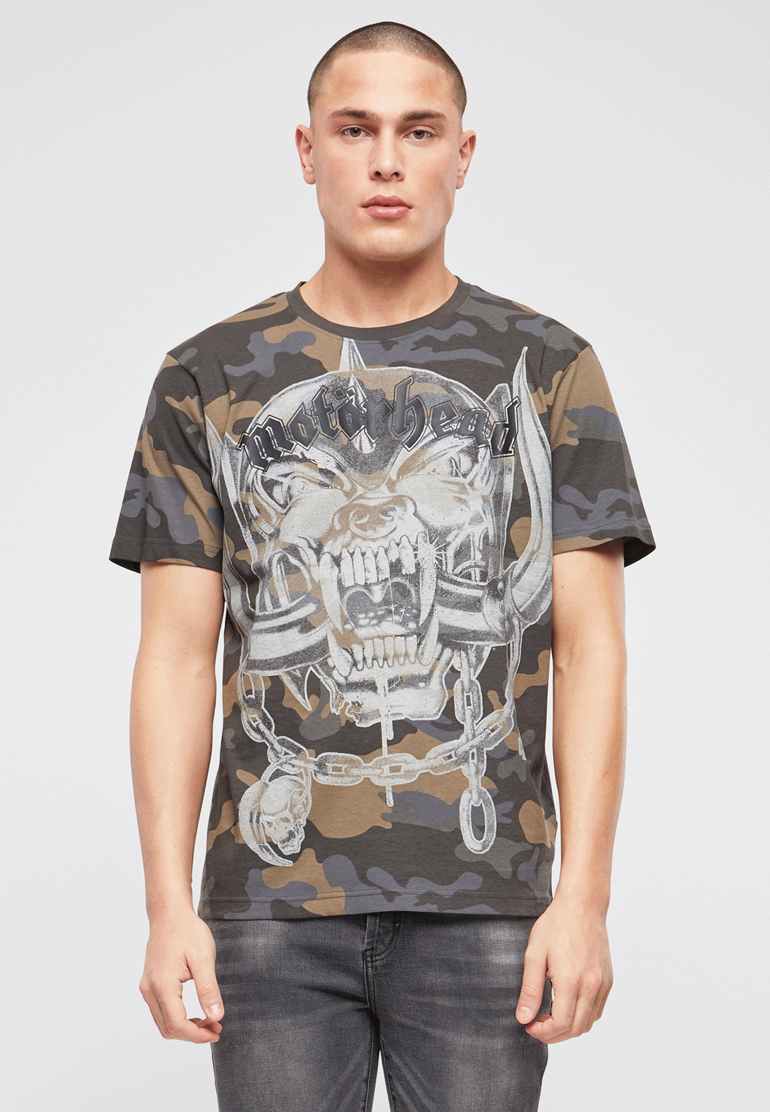 Tricou Motörhead Warpig Print Dark Camo Brandit - Atitudine Autentică