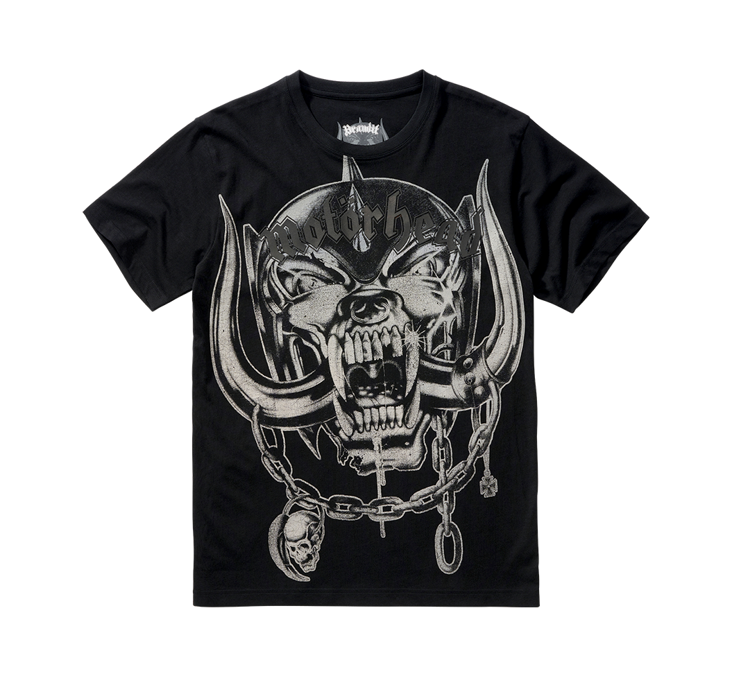 Tricou Motörhead Warpig Print Negru Brandit - Stil Rock Autentic