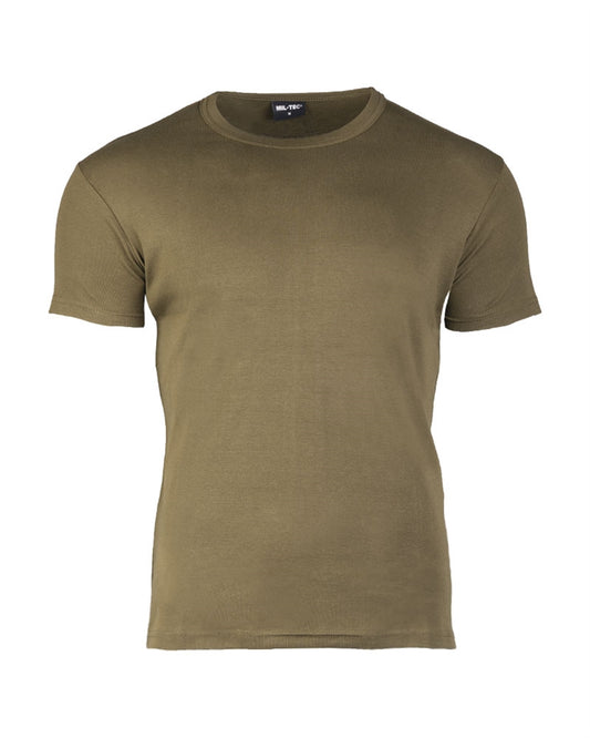 Tricou Mulat Mil-Tec Body Style – 100% Bumbac, 200 g/m², Oliv