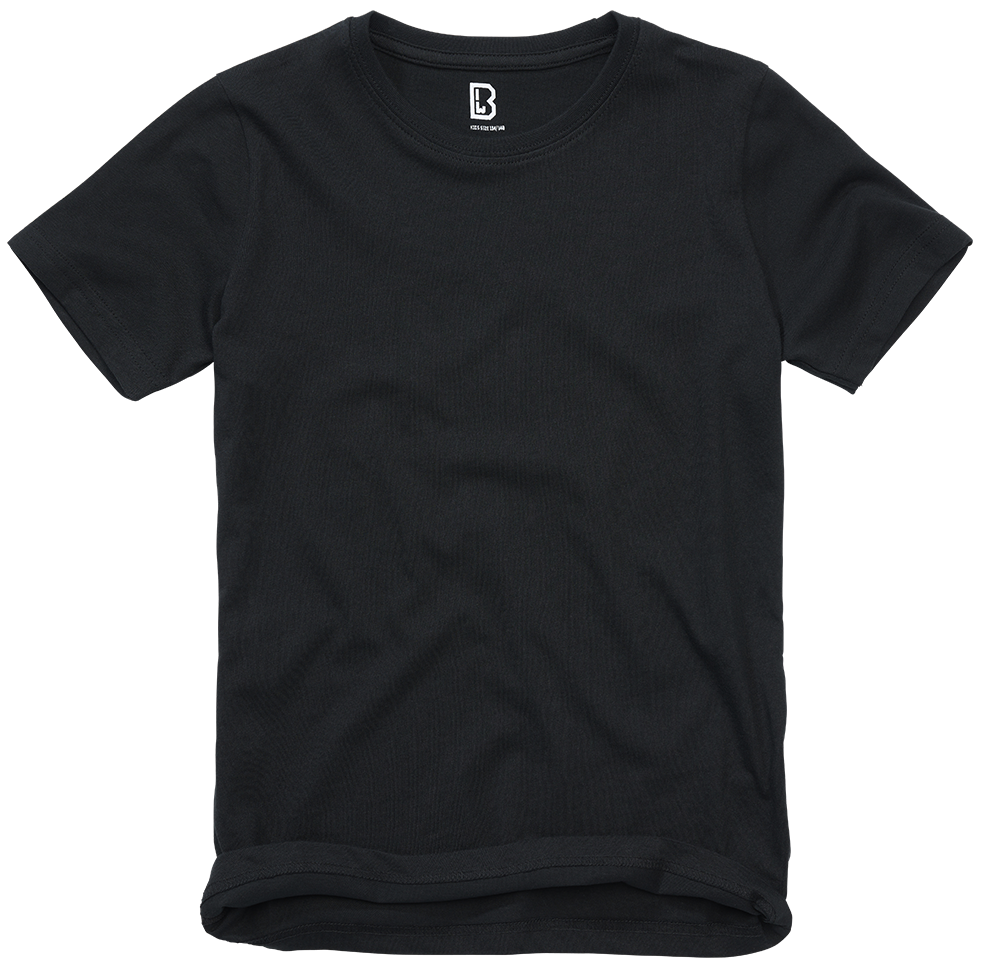 Tricou Negru Copii Brandit - Confort Superior