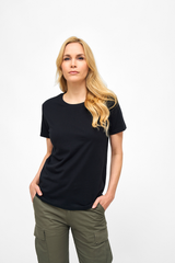 Tricou Negru Dama Brandit - Esential Versatil
