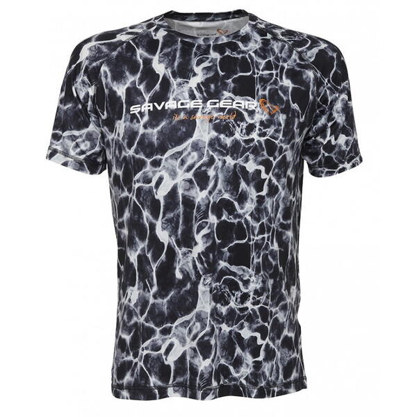 Tricou Night UV Savage Gear - Pescar Nopturn, Confort UV Protect - 1