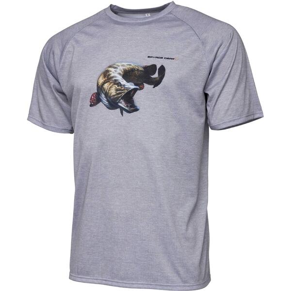 Tricou Pike Savage Gear - Confort Respirabil, Design Iconic Pescar