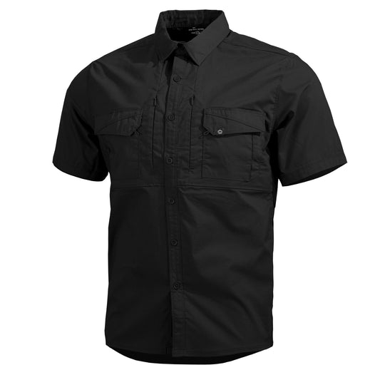 Tricou Plato Shirt Short -Sh Black Pentagon Tactical - Performanță și Ventilație Optimă în orice Mediu