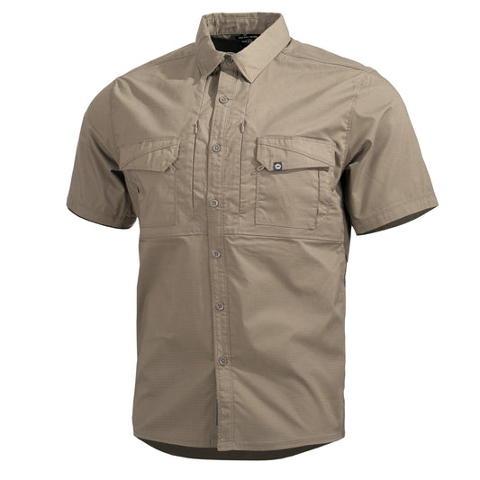Tricou Plato Shirt Short -Sh Khaki Pentagon Tactical - Performanță și Ventilație Optimă în orice Mediu