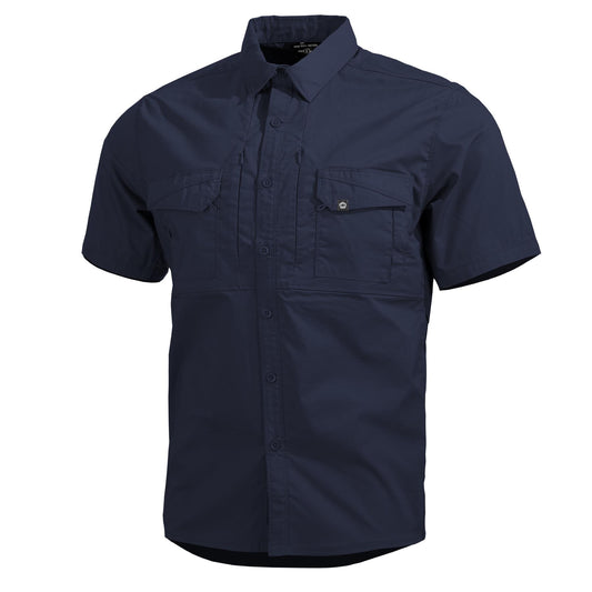 Tricou Plato Shirt Short -Sh Midnight Blue Pentagon Tactical - Performanță și Ventilație Optimă în orice Mediu