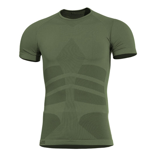 Tricou Plexis T-Shirt Camo Green Pentagon Tactical - Performanță și Ventilație Optimă în orice Mediu