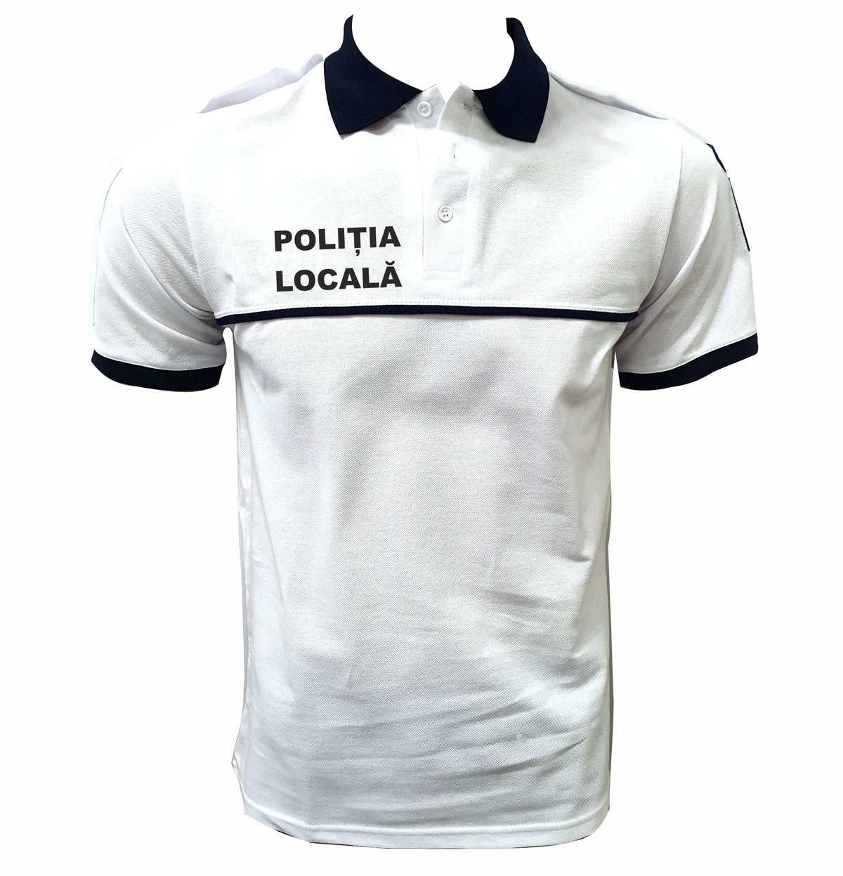 Tricou Polo Alb - Poliția Locală Bărbat
