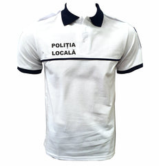 Tricou Polo Alb - Poliția Locală Bărbat