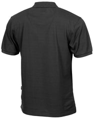 Tricou Polo cu Mânecă Scurtă Negru MFH - Bumbac 60%, Plachetă 3 Nasturi
