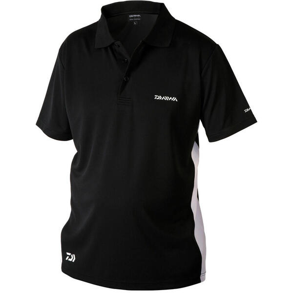 Tricou Polo DAIWA Negru - Confort Durabil, Stil Versatil