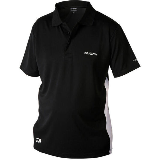 Tricou Polo DAIWA Negru - Confort Durabil, Stil Versatil