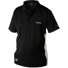 Tricou Polo DAIWA - Negru, Mărimea XL, Confort Outdoor