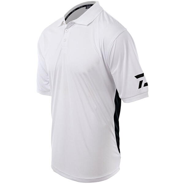 Tricou Polo Daiwa White - Confort, Stil Pescuit Activ