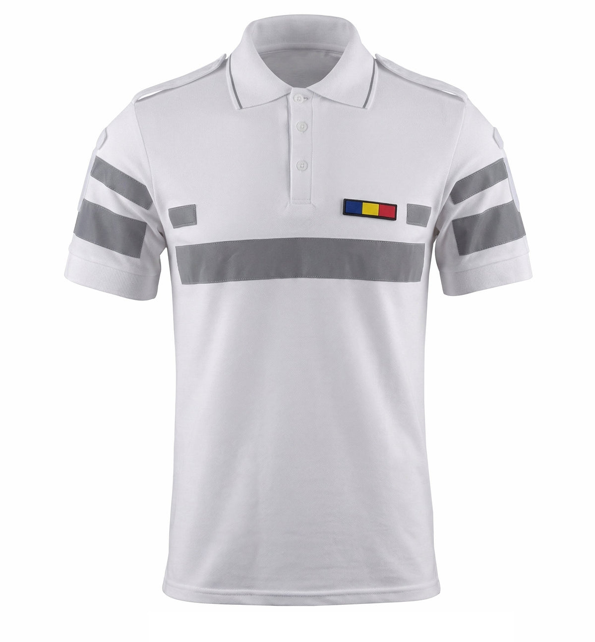Tricou Polo Damă Reflectorizant Elite Alb - Siguranță & Confort Superior