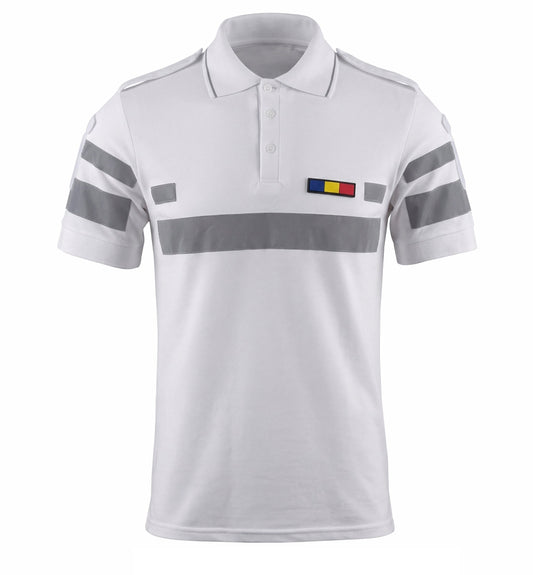 Tricou Polo Damă Reflectorizant Elite Alb - Siguranță & Confort Superior
