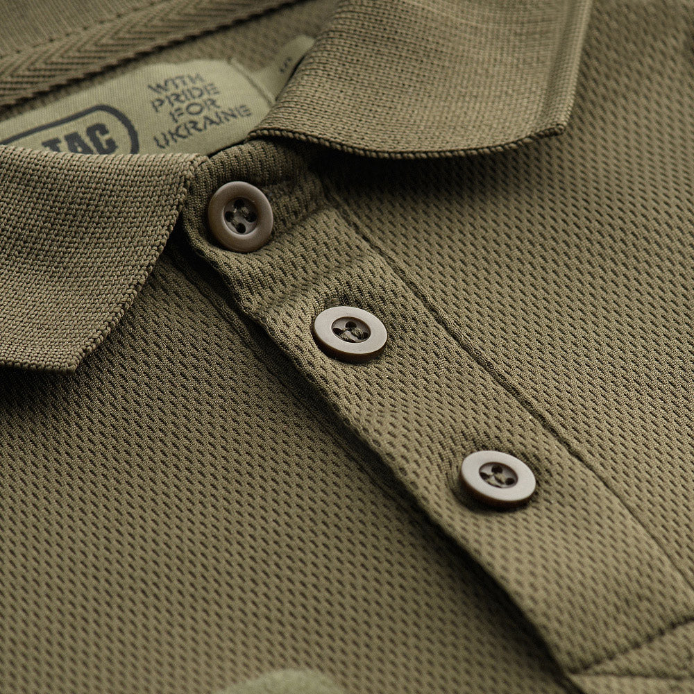 Tricou Polo Elite Tactical Coolmax M-Tac - Olive Performant