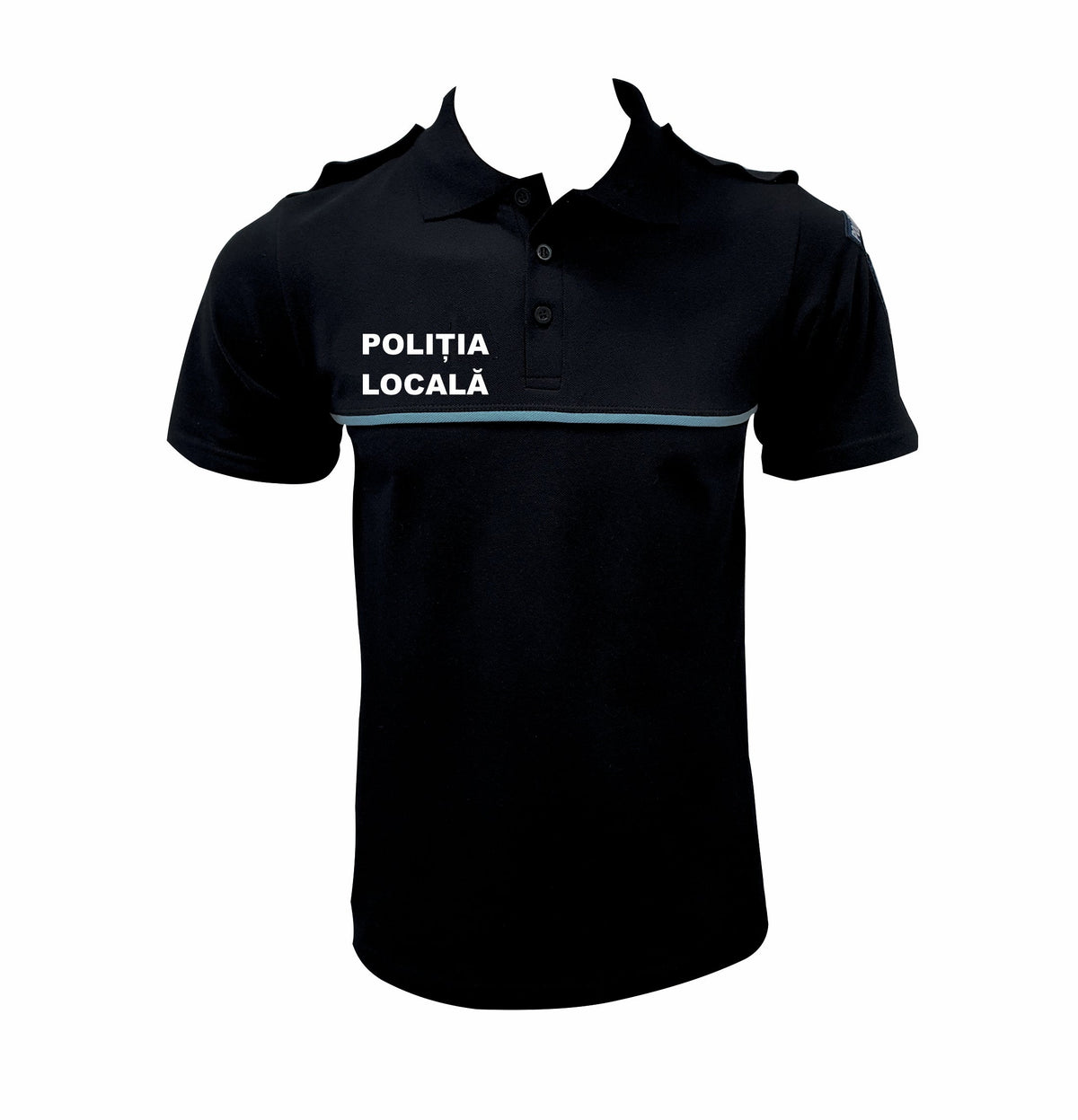 Tricou Polo Negru - Poliția Locală Bărbat