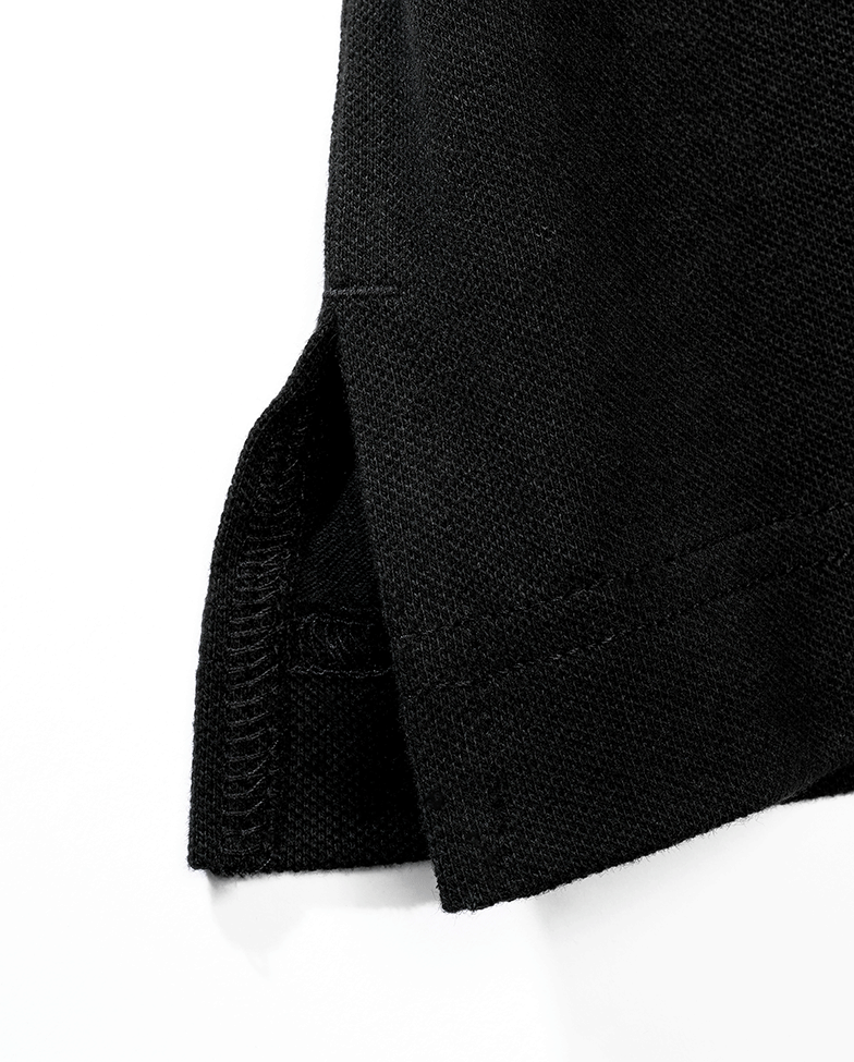Tricou Polo Pique Short Sleeve Negru Brandit - Confort Robust Zilnic