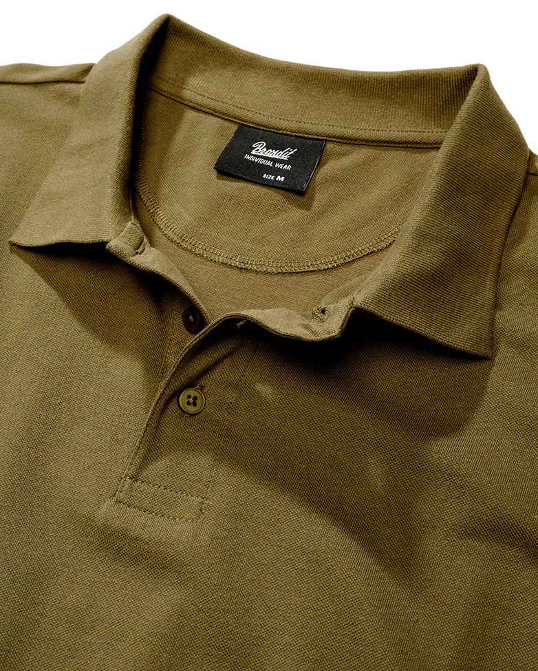 Tricou Polo Pique Short Sleeve Olive Brandit - Eleganță Funcțională