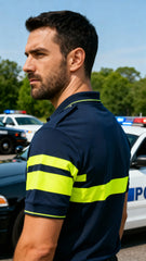 Tricou Polo Reflectorizant - Combat Bărbat