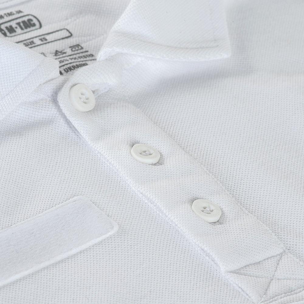 Tricou Polo Tactic 65/35 M-Tac - Alb Profesional