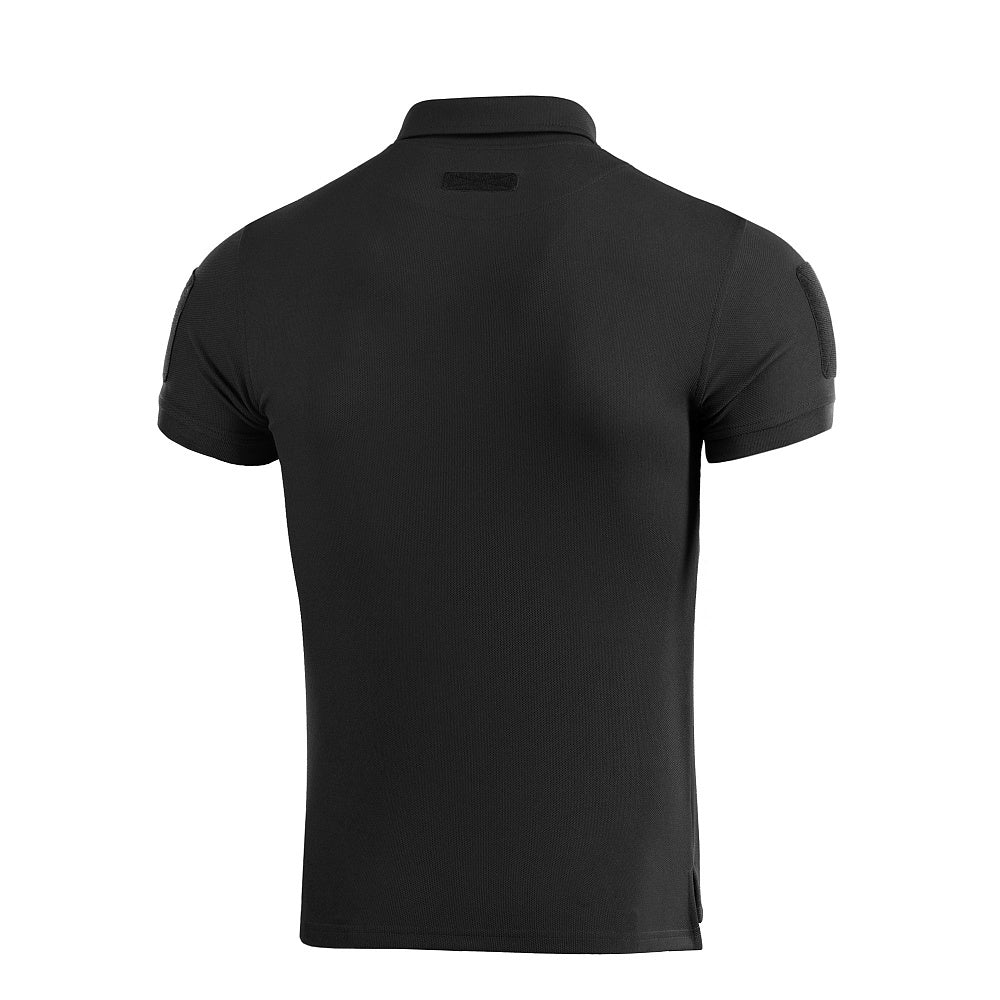 Tricou Polo Tactic 65/35 M-Tac - Negru, Panouri Velcro