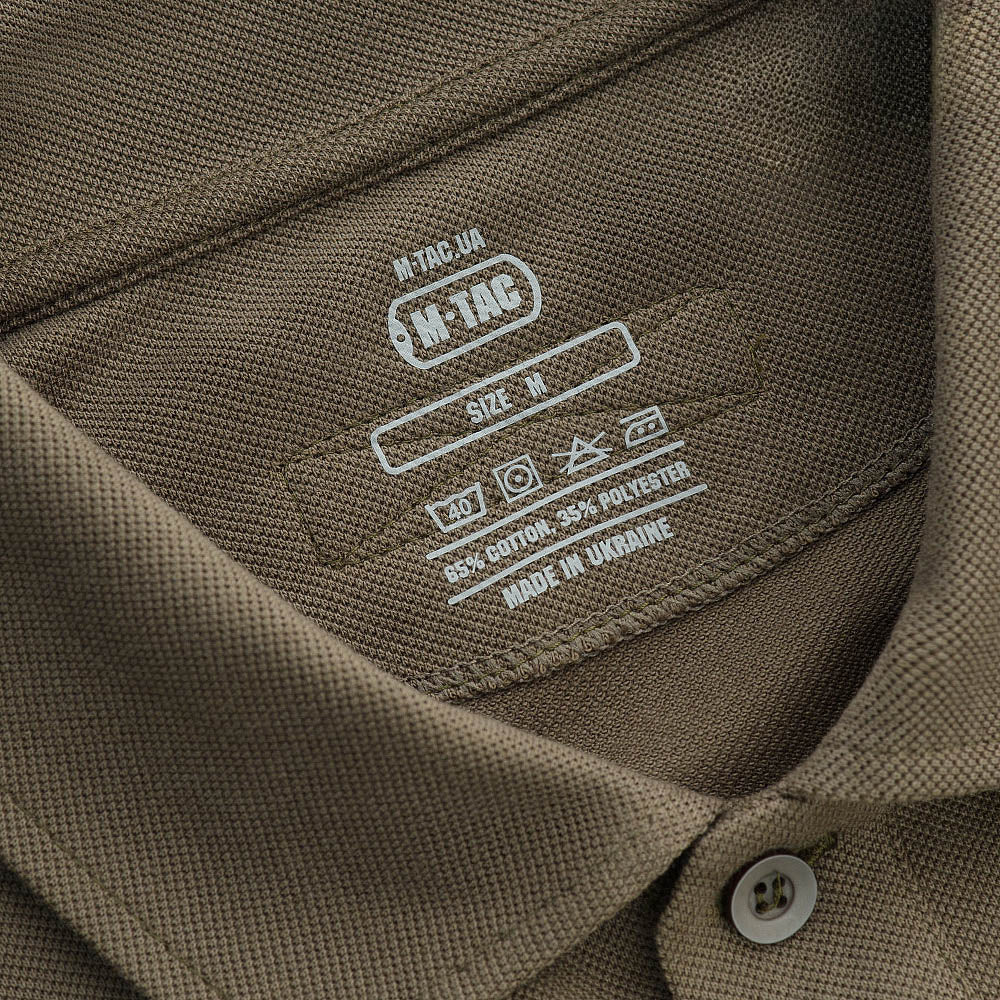 Tricou Polo Tactic M-Tac cu Mânecă Lungă - Dark Olive
