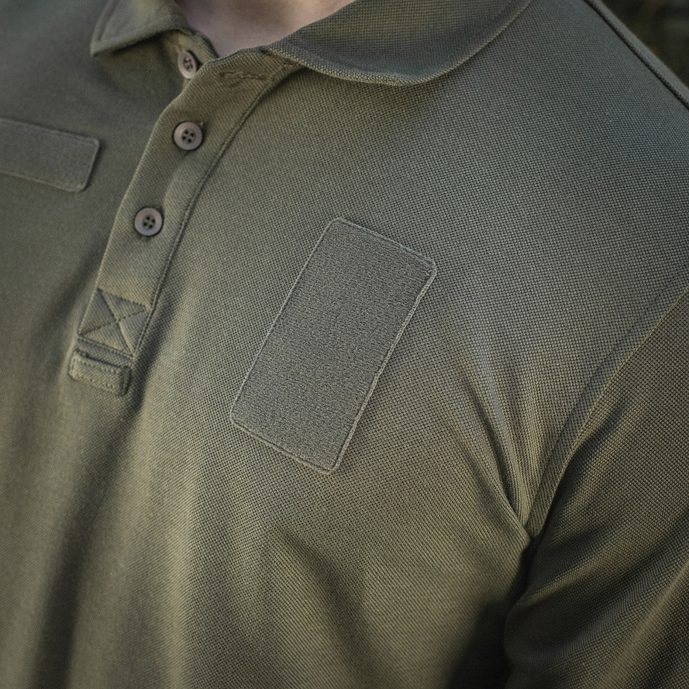 Tricou Polo Tactic M-Tac Mânecă Lungă - Army Olive