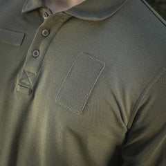 Tricou Polo Tactic M-Tac Mânecă Lungă - Army Olive