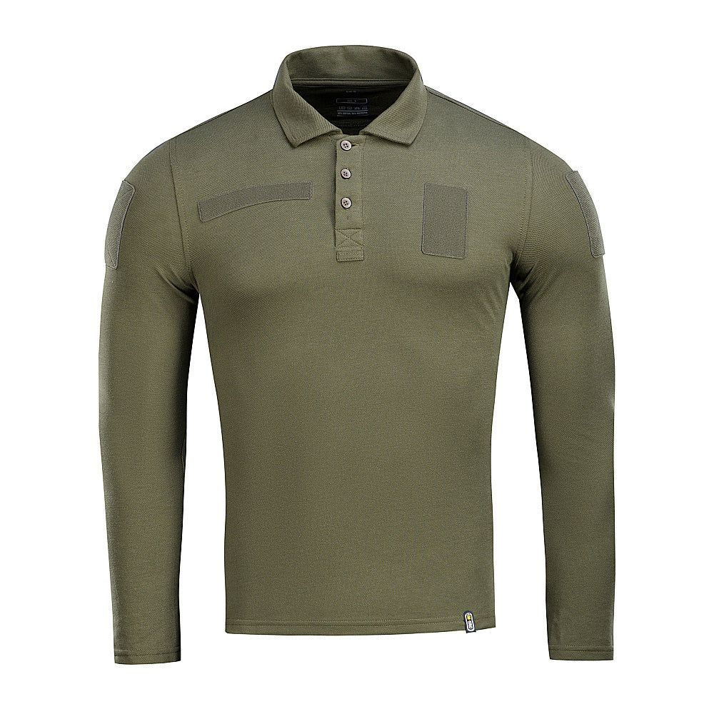 Tricou Polo Tactic M-Tac Mânecă Lungă - Army Olive