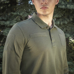 Tricou Polo Tactic M-Tac Mânecă Lungă - Army Olive