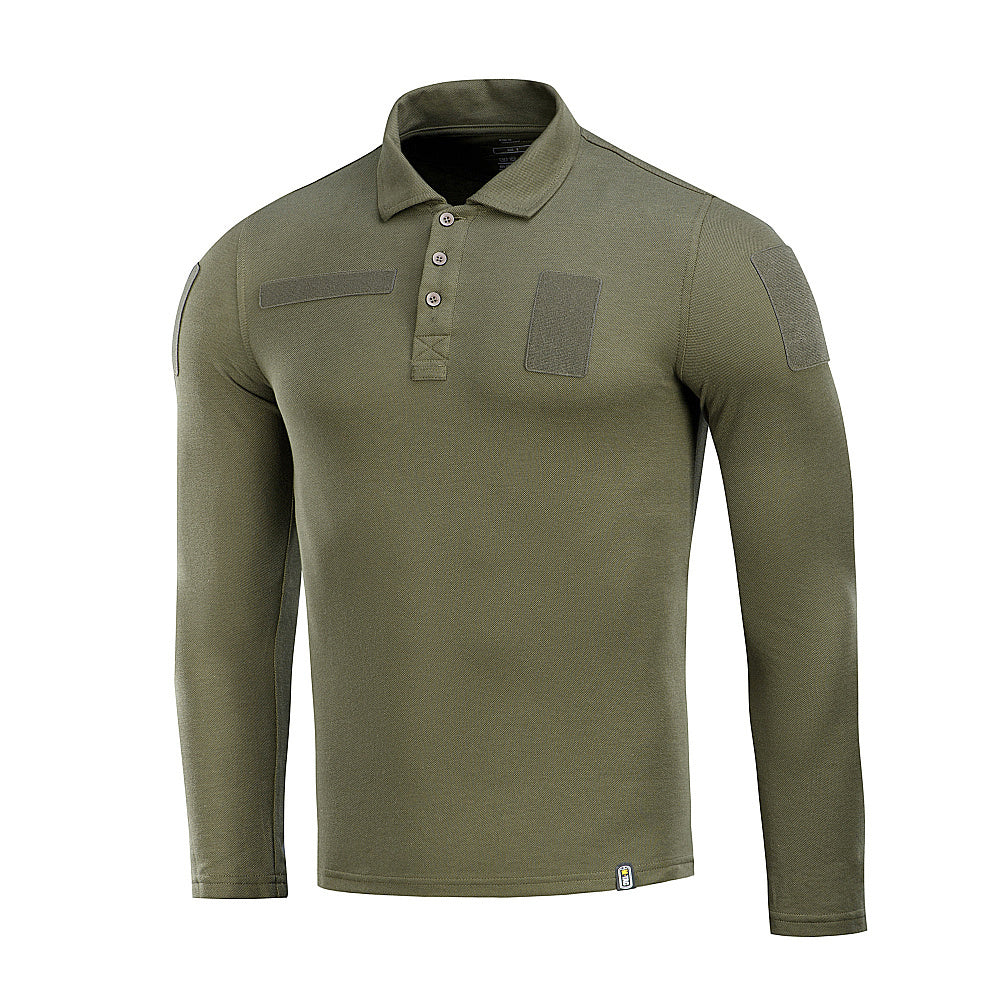 Tricou Polo Tactic M-Tac Mânecă Lungă - Army Olive
