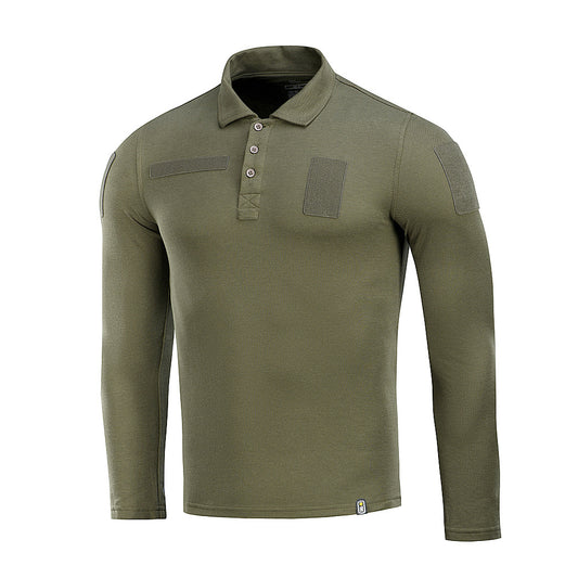 Tricou Polo Tactic M-Tac Mânecă Lungă - Army Olive