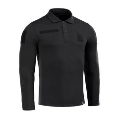 Tricou Polo Tactic M-Tac Mânecă Lungă - Negru, 65/35