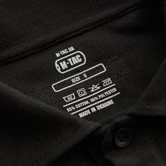 Tricou Polo Tactic M-Tac Mânecă Lungă - Negru, 65/35