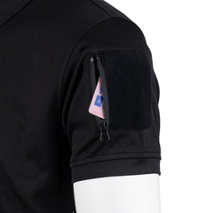 Tricou Polo Tactical Zip Quick Dry Negru - Performanță Rapidă, Confort Maxim