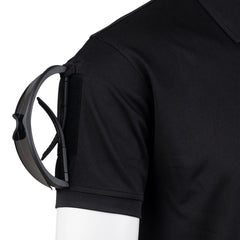 Tricou Polo Tactical Zip Quick Dry Negru - Performanță Rapidă, Confort Maxim