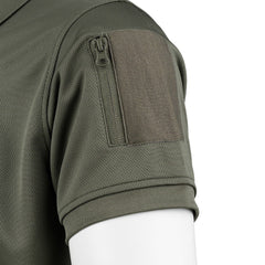 Tricou Polo Tactical Zip Quick Dry Ranger Green - Confort Rapid și Agilitate