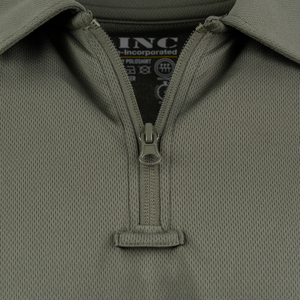 Tricou Polo Tactical Zip Quick Dry Ranger Green - Confort Rapid și Agilitate
