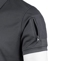 Tricou Polo Tactical Zip Quick Dry Wolf Grey - Performanță și Confort Superior