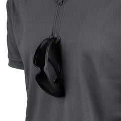 Tricou Polo Tactical Zip Quick Dry Wolf Grey - Performanță și Confort Superior