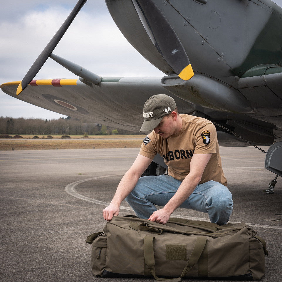 Tricou Premium 101st Airborne Khaki - Stil Autentic și Rezistență Tactice