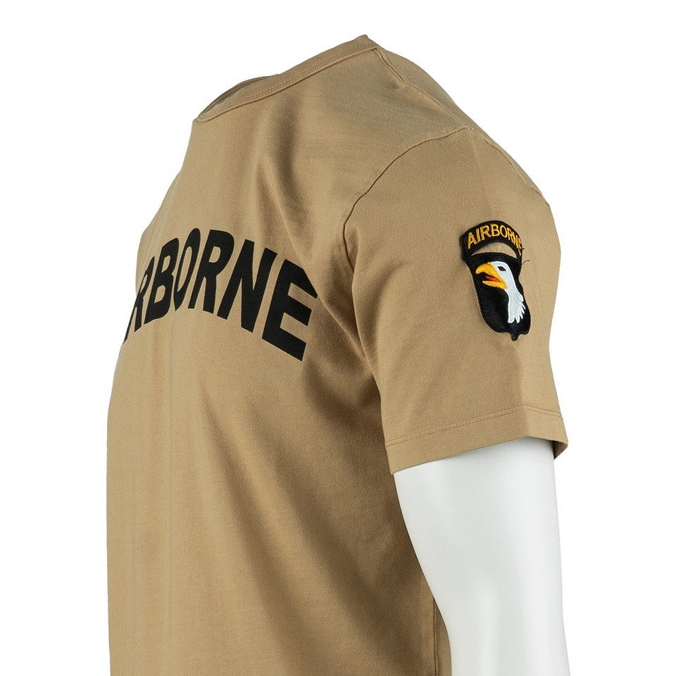 Tricou Premium 101st Airborne Khaki - Stil Autentic și Rezistență Tactice