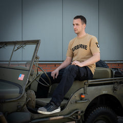Tricou Premium 101st Airborne Khaki - Stil Autentic și Rezistență Tactice