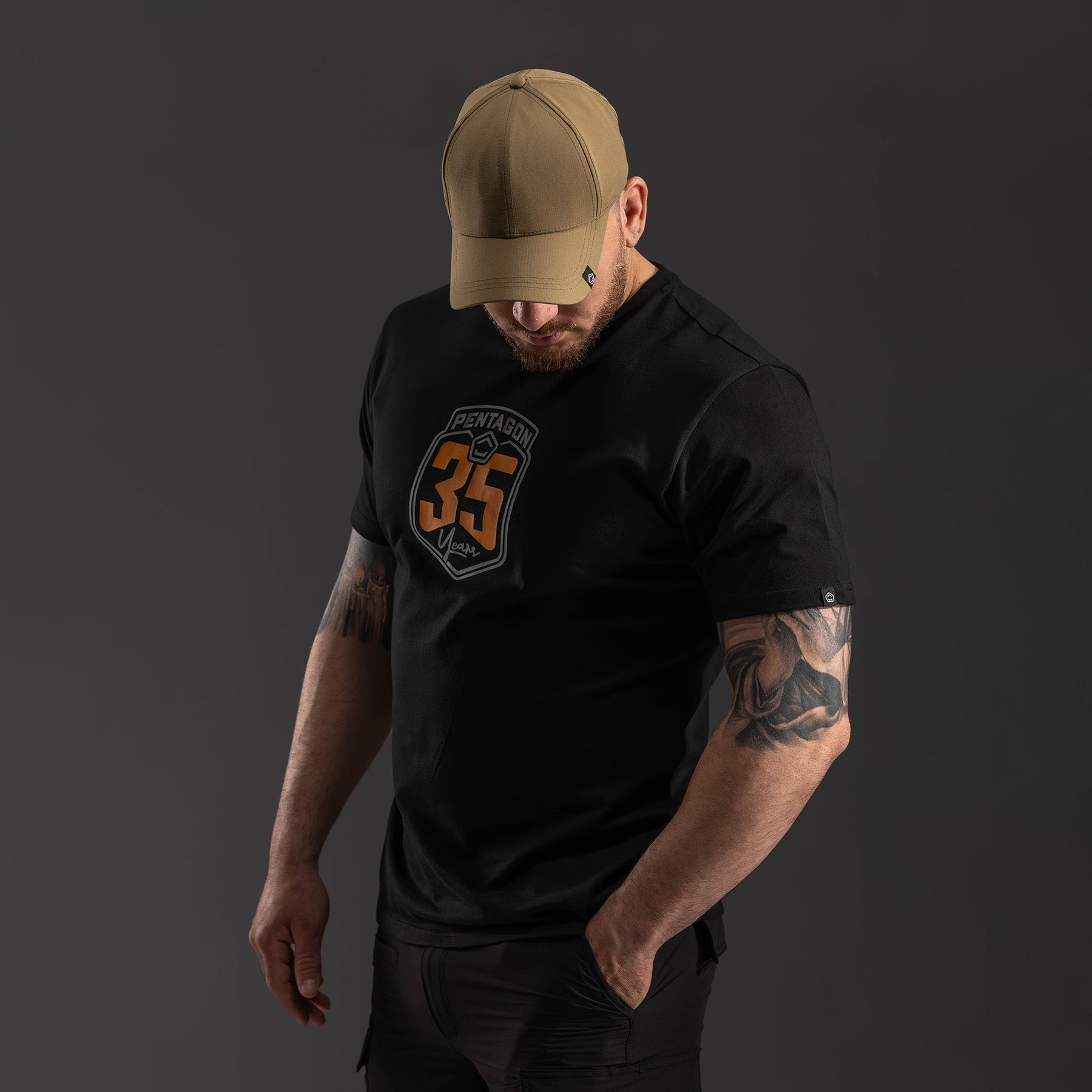 Tricou Prime T-Shirt "anniversary" -An Black Pentagon Tactical - Stil Discret și Durabilitate Premium