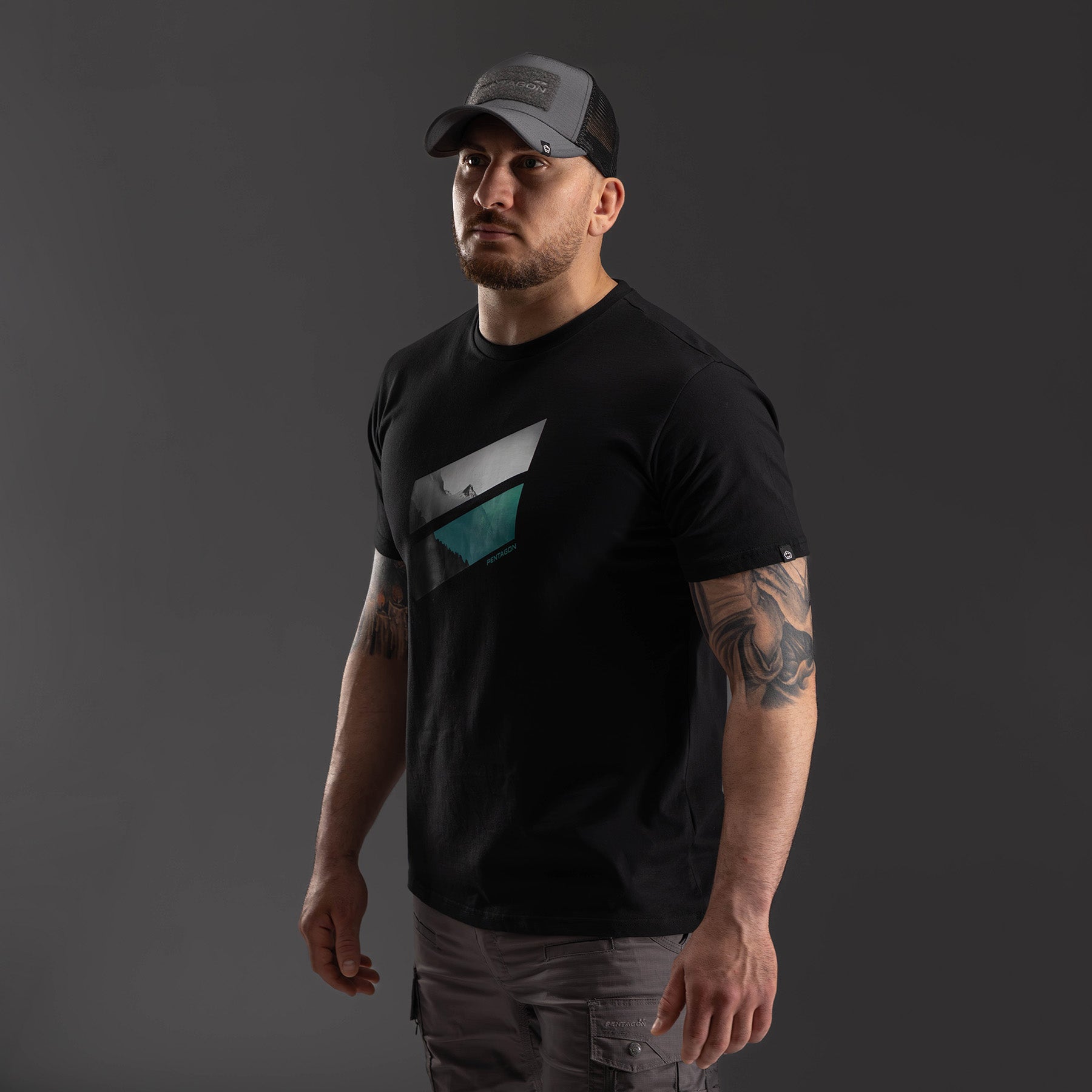 Tricou Prime T-Shirt "everest" -Ev Black Pentagon Tactical - Versatilitate și Confort Superior