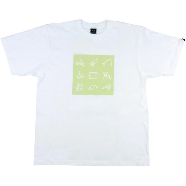 Tricou Print White Cotton DAIWA - Confort, Stil Pescuit Activ