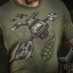 Tricou Quadcopter M-Tac - Măsliniu Deschis pentru Operatori Dronă