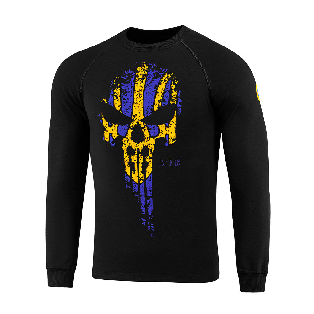 Tricou Raglan Avenger M-Tac - Negru/Galben/Albastru, Design Patriotic